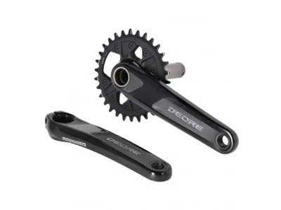 Obrázok produktu pre SHIMANO kľuková sada DEORE M6120-1, 30 zubov, 175mm FCM6120-1, 2 kusy, 12 rýchlostí bez ložísk, čierna (1 sada)