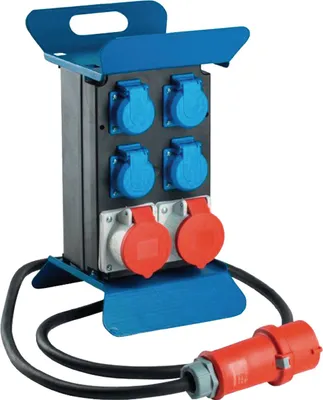 Obrázok produktu pre AS Schwabe Podlahový rozvádzač CEE 16 A, 5-pólový 2xCEE 16 A, 4x230V 5 x 2,5 mm²