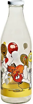 Produktbild von Milchflasche mit Deckel "Nadia" (1 Liter)