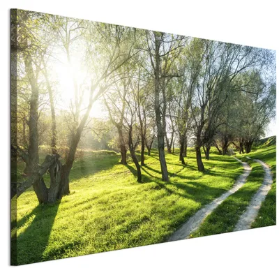 Image de LUMASOUL, tableau mural pour salon, impression sur toile, paysage, 17 x 90 x 60 cm, composition en une seule pièce, idéal pour chambre, couloir, bureau et cuisine, motif photographique moderne