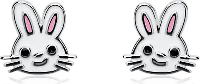 Produktbild von Ohrstecker Hasen für Kinder aus 925er Silber KE0151
