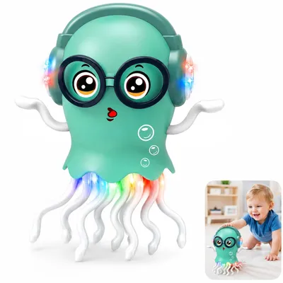 Produktbild von Krabbelspielzeug mit Licht und Musik, tanzender Oktopus für Babys und Kinder, elektrisches Lernspielzeug