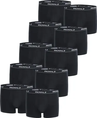 Produktbild von ROYALZ Boxershorts (10 Stück) Herren Unterwäsche Set Unterhosen 95% Baumwolle 5% Elasthan