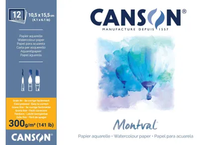 Produktbild von Canson Montval - Kunstdruckpapierblock - 300 g/m² - 12 Blätter