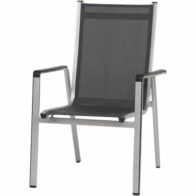 Produktbild von MWH Elements Stapelsessel - Material: Aluminium, Farbe: Silber, Maße: 69 cmx64,5 cmx98 cm; 879101