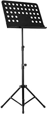 Image de Musikstand für Noten – klappbar und höhenverstellbar – Schwarz – 145 cm – ideal für Musiker