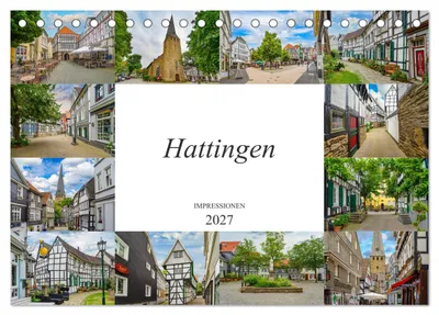 Produktbild von Hattingen Impressionen (Tischkalender 2027 DIN A5 quer), CALVENDO Monatskalender