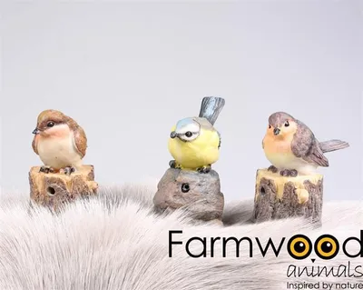 Produktbild von Farmwood Animals Gartenbildvogel mit Ton 9x6x10 cm