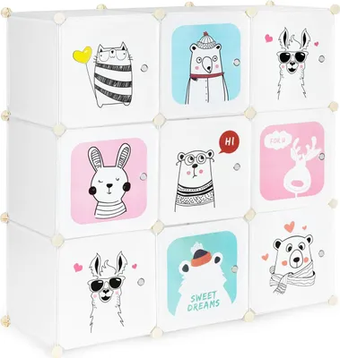 Produktbild von Aufbewahrungsschrank für Kinder mit 9 Regalen