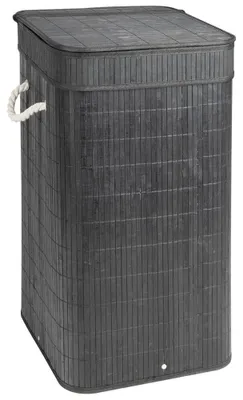 Zdjęcie produktu dla Kosz na pranie TATAMI 35,5x63x35,5cm, czarny/biały