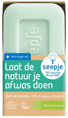 Productafbeelding van Seepje Afwaszeep Tintelfrisse Limoen 120 gram
