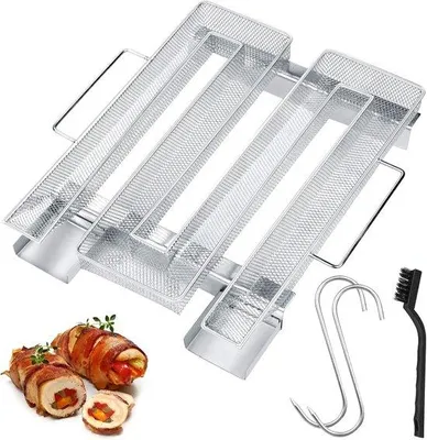Zdjęcie produktu dla Zestaw narzędzi do grillowania – komin do grilla ogrodowego, komin ze stali nierdzewnej (typ M)