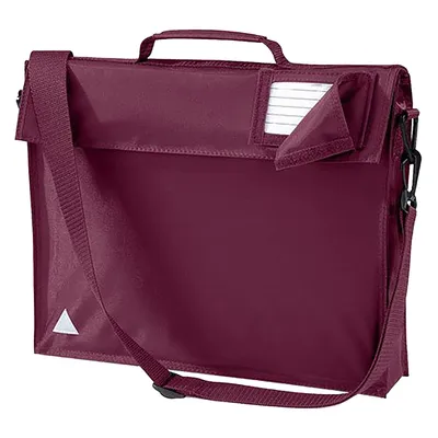 Immagine prodotto di Quadra QD457 | Borsa per libri Junior Custodia per documenti | 37 x 30 x 6 cm - Colore: Borgogna - Dimensioni: 37 x 30 x 6 cm