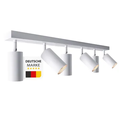 Produktbild von GU10 Deckenleuchte ProSpot 866-6-WH – 6-flammig, Aluminium, weiß, IP20, 230V