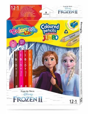 Obrázek produktu pro Jumbo trojhranné tužky 13 barev Frozen II Colorino