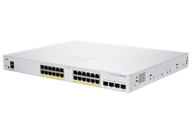 Immagine prodotto di Cisco CBS350-24P-4G-EU switch di rete Gestito L2/L3 Gigabit Ethernet (10/100/1000) Argento