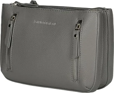 Produktbild von Kleine Damen Tasche Schultertasche Umhängetasche Crossover Bag Leder Optik Handtasche mid.grey