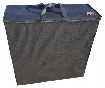 Image de Housse de protection respirante M890 pour matelas pliant 190x90x8 cm, noire, housse de voyage solide, pratique