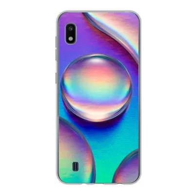 Produktbild von MuchoWow® Handyhülle Schutzhülle Hülle für Samsung Galaxy A10 Wasser - Regenbogen - Abstrakt Silikon Softcase Handy Hülle - Schutzhülle
