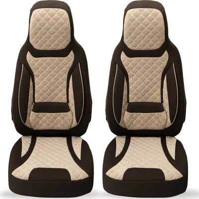 Produktbild von Schonbezüge Sitzbezüge für Seat Ibiza 5 6F Bj ab 2017 in Braun/Beige T2