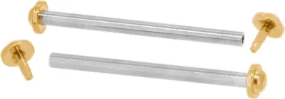 Produktbild von Minott > 2 x Bandstifte 18mm mit Nieten Ø 1,3 Edelstahl > goldfarben