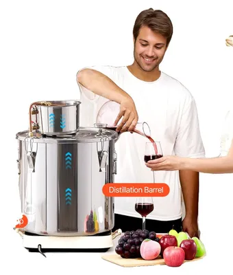 Productafbeelding van VEVOR 3 gallon alcohol destillatie-installatie, destillatieapparaat voor thuisgebruik, voor het destilleren van wijn en het maken van sterke drank