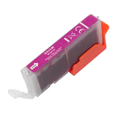 Image de Cartouche d'encre compatible CLI-531 Magenta pour Canon Pixma TS8500, TS8550, TS8551, TS8552, TS8700, TS8750, TS8751 avec nouvelle puce