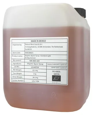 SYROP Z AGAWY BIO 25,5 kg (18,5 L) - HORECA