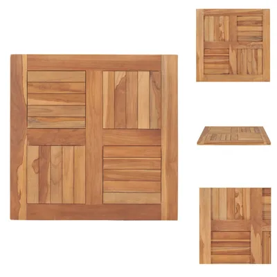 Produktbild von vidaXL Tischplatte Massivholz Teak 60×60×2,5 cm -  Tischplatten