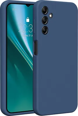 Immagine prodotto di Etteri custodia in silicone per Samsung Galaxy A14 cover telefono cellulare blu scuro