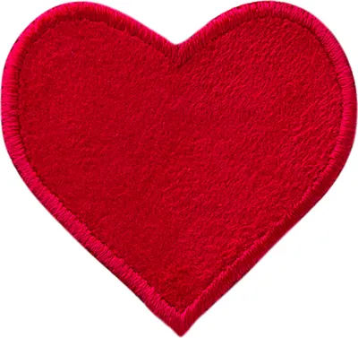 Produktbild von Mono Quick 04054 Herz, rot Velours, Bügelbild, Patch, ca. 4,8 x 4,6 cm