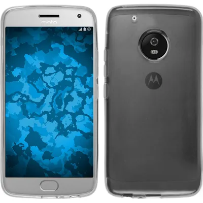 Produktbild von PhoneNatic Case kompatibel mit Lenovo Moto G5 Plus - Crystal Clear Silikon Hülle transparent + 2 Schutzfolien