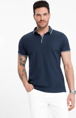 Produktbild von Ombre Clothing Herren-T-Shirt mit Kragen Titannula gewohnheiten S