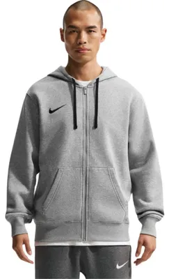 Obrázok produktu pre NIKE Pánska mikina s kapucňou – Park 26, mikina, zips, logo tmavošedá M