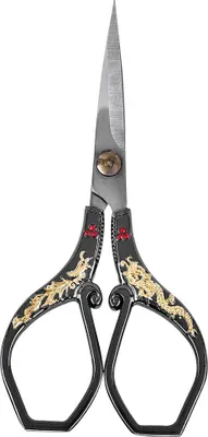 Productafbeelding van Vintage schaar van roestvrij staal, een klassiek hulpmiddel voor knippen en borduren
