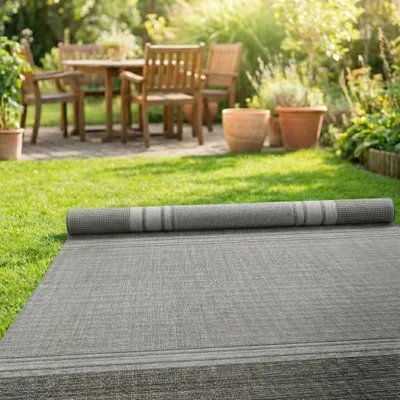 Image de Arisol Tapis Standard Rayé Gris/Noir 300 x 400 cm