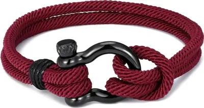 Produktbild von Armband DA-34424 - Bordeaux Uni Design KP34424