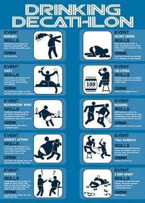 Produktbild von "Decathlon" – Trinkspruch – Humor – Poster/Plakat – 61x91,5 cm