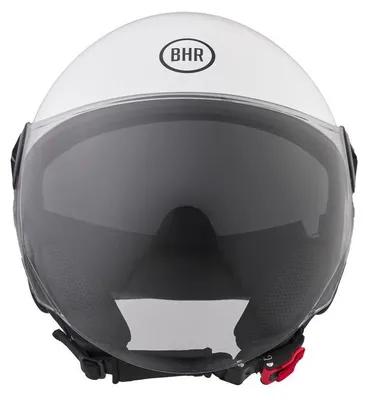 Immagine prodotto di BHR 840 DUAL SHIELD, Casco Moto Demi-Jet con Doppia Visiera Omologato ECE 22.06, Visierino Interno Parasole e Sgancio Micrometrico, Bianco, L