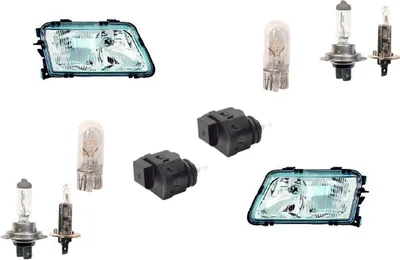 Immagine prodotto di Johns, fari adatti per Audi A3 8L 09/96-08/00 luce. Sinistra Destra + servomotore 8L0941029 3B0941295B 1U0941295 4B0941295 4B0941295A 8L0941030