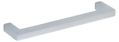 Immagine prodotto di Maniglia per mobili in acciaio inossidabile, distanza tra i fori di 128 mm, finitura cromata lucida