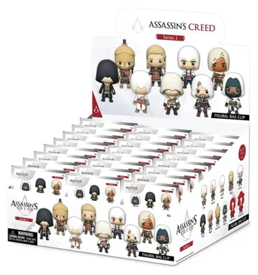 Productafbeelding van Assassin's Creed 3D schuimfiguren, serie 1, display (24 stuks)
