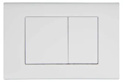 Produktbild von Drückerplatte Weiß Matt Kompatibel zu Geberit Duofix Sigma (UP 320) oder DELTA 2 Mengenspülung