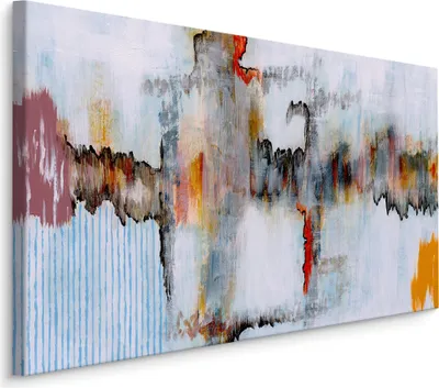 Produktbild von Fabelhafte Canvas LEINWAND BILDER 100x70 cm XXL Kunstdruck Abstrakte Malerei Flecken