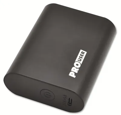 Produktbild von PROUSER USB Powerbank PRO USER 20158, 10.000 mAh, schwarz