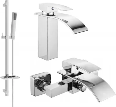 Produktbild von Mexen Aries DQ77 Badewannenset, Chrom - 744803DQ77-00