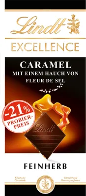 Produktbild von Lindt Excellence Caramel Fleur de Sel