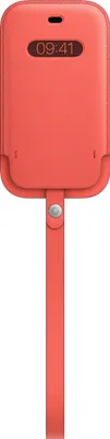 Produktbild von Apple Sleeve with MagSafe - Schutzhülle für Mobiltelefon - Leder - Pink Citrus - für iPhone 12 mini