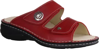 Produktbild von Finn Comfort Colina Damenschuhe, Pantolette, Leder, Rot, lose Einlagen, bequem - Marken Finn Comfort, Rot, leder (nube)