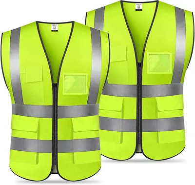 Productafbeelding van Veiligheidsvest - 2 stuks - 5 zakken - Groen